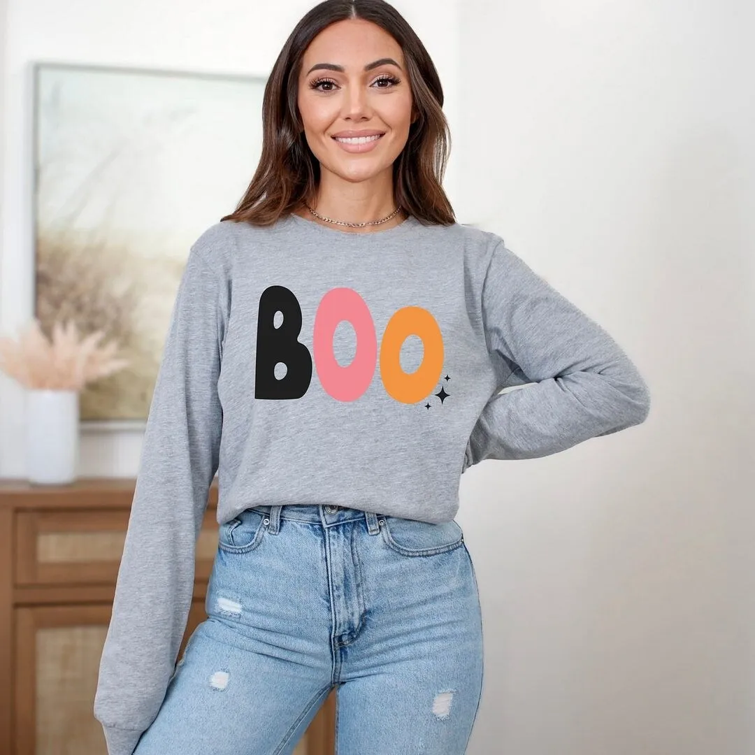 Boo Colorful Stars Long Sleeve Tee sold by Zulily product image thumbnail 3