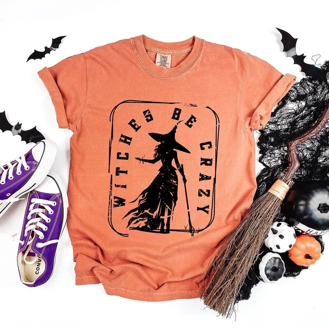 Witches Be Crazy Rectangle Garment Dyed Tee sold by Zulily