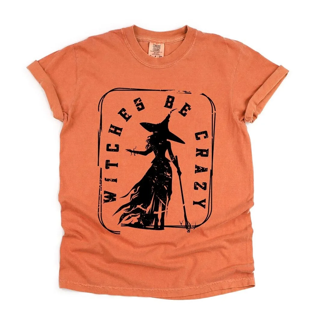Witches Be Crazy Rectangle Garment Dyed Tee sold by Zulily product image thumbnail 2