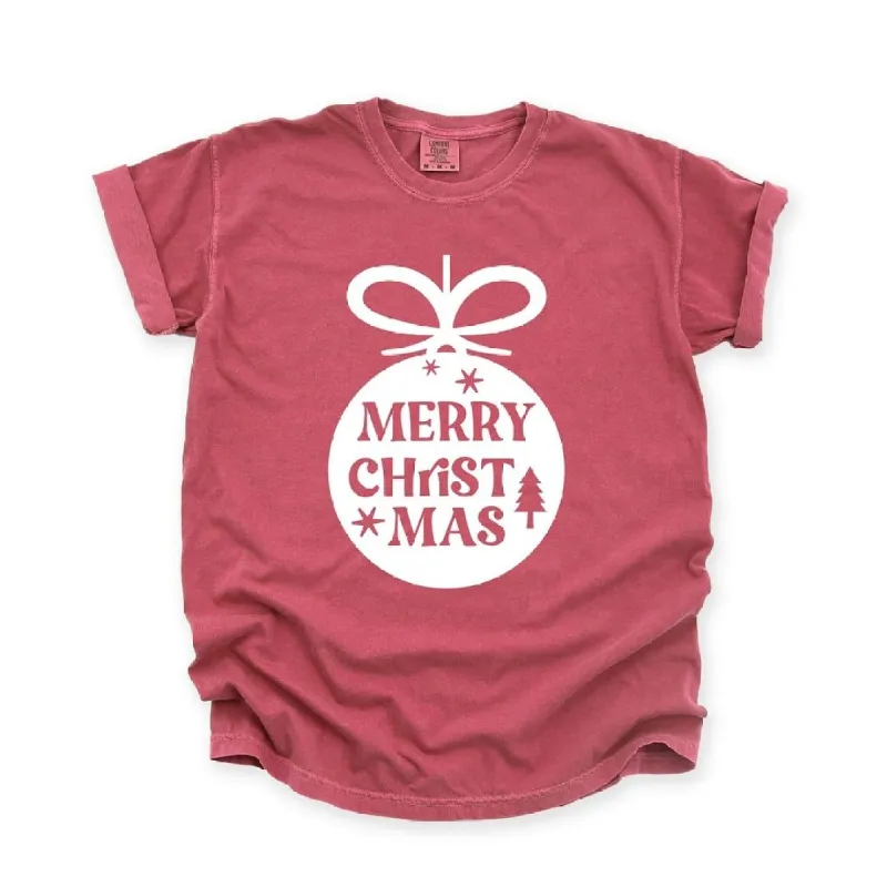 Merry Christmas Ornament Garment Dyed Tee sold by Zulily