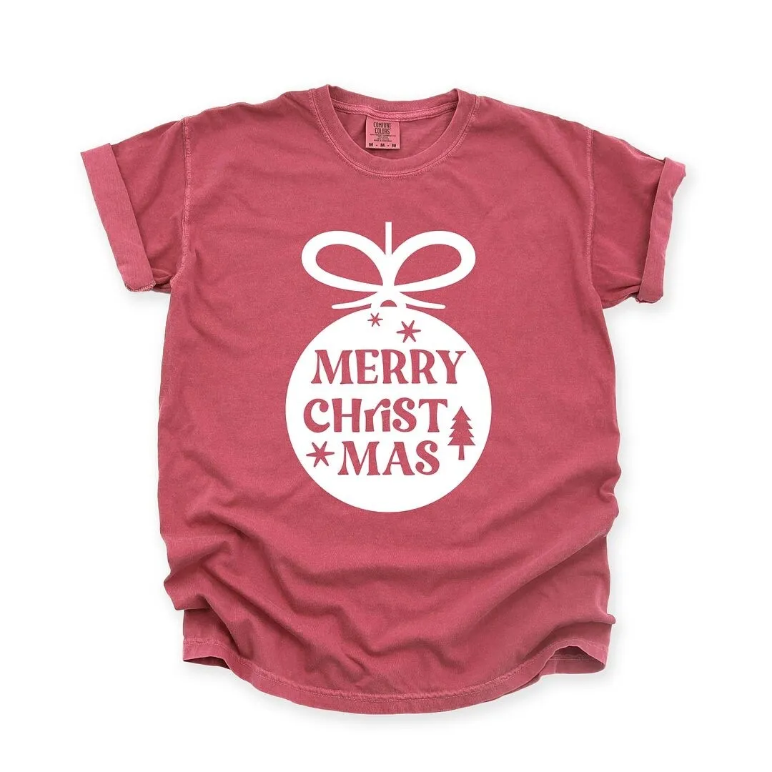 Merry Christmas Ornament Garment Dyed Tee sold by Zulily