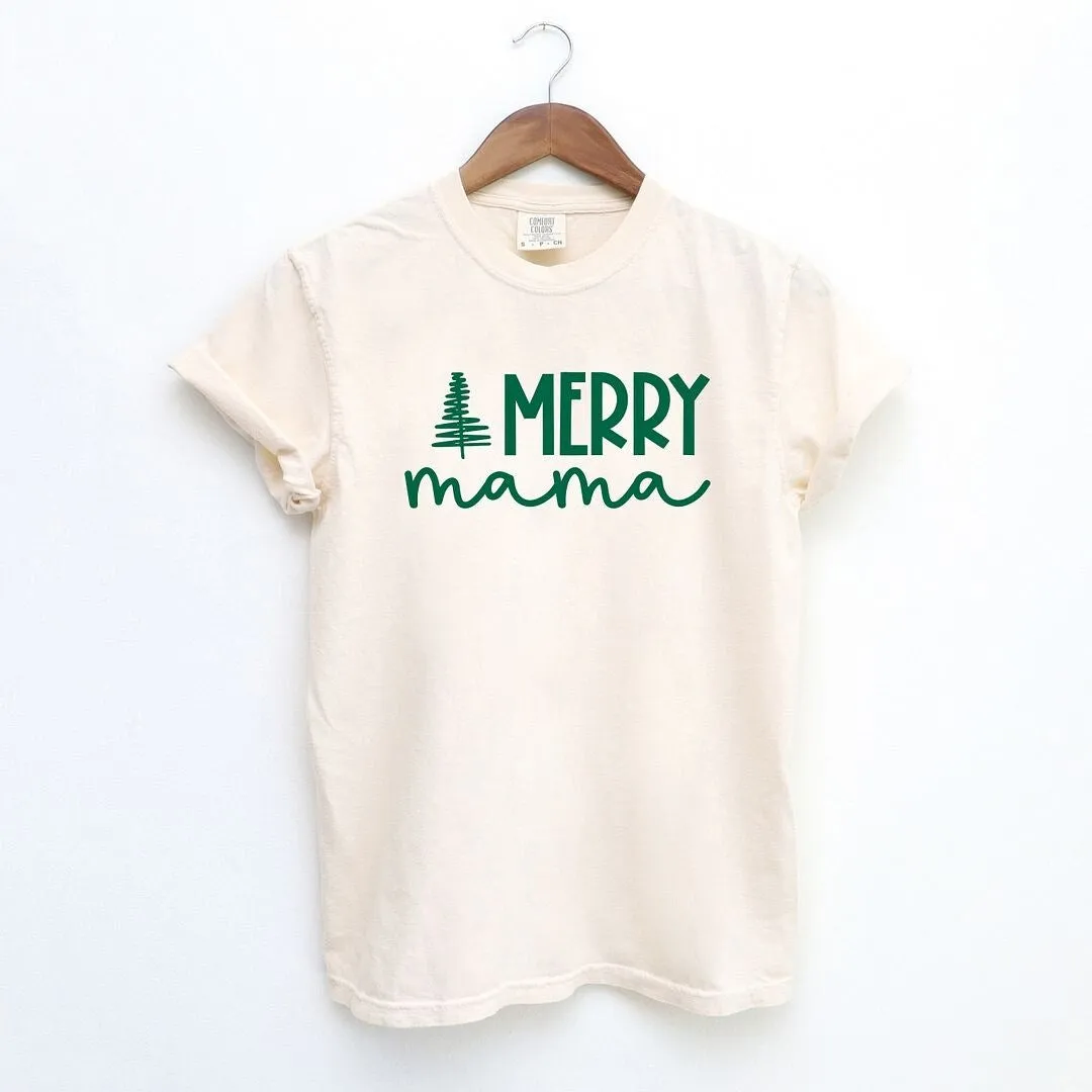 Merry Mama Tree Garment Dyed Tee sold by Zulily product image thumbnail 2