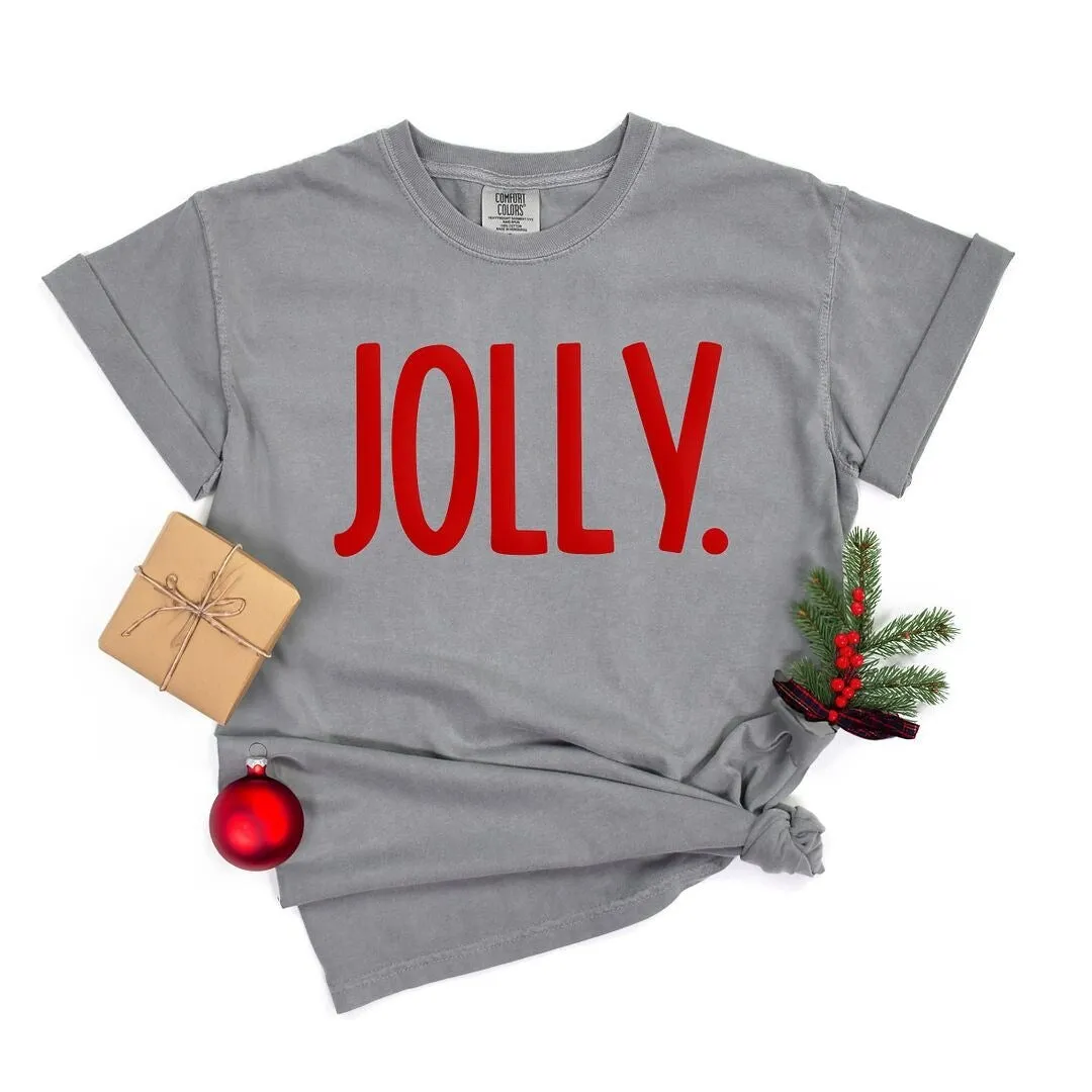 Jolly Bold Puff Print Garment Dyed Tee sold by Zulily