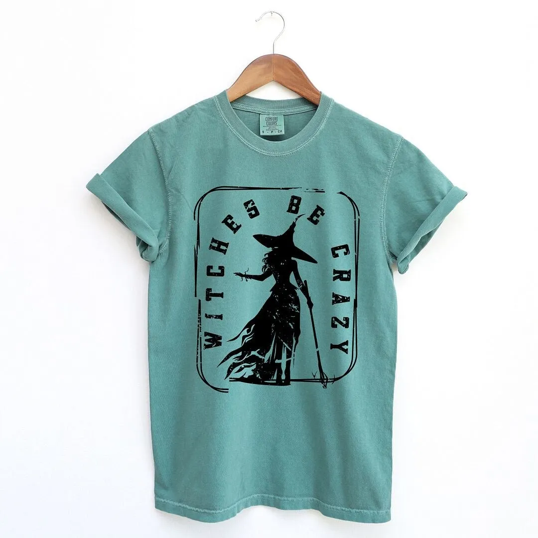Witches Be Crazy Rectangle Garment Dyed Tee sold by Zulily