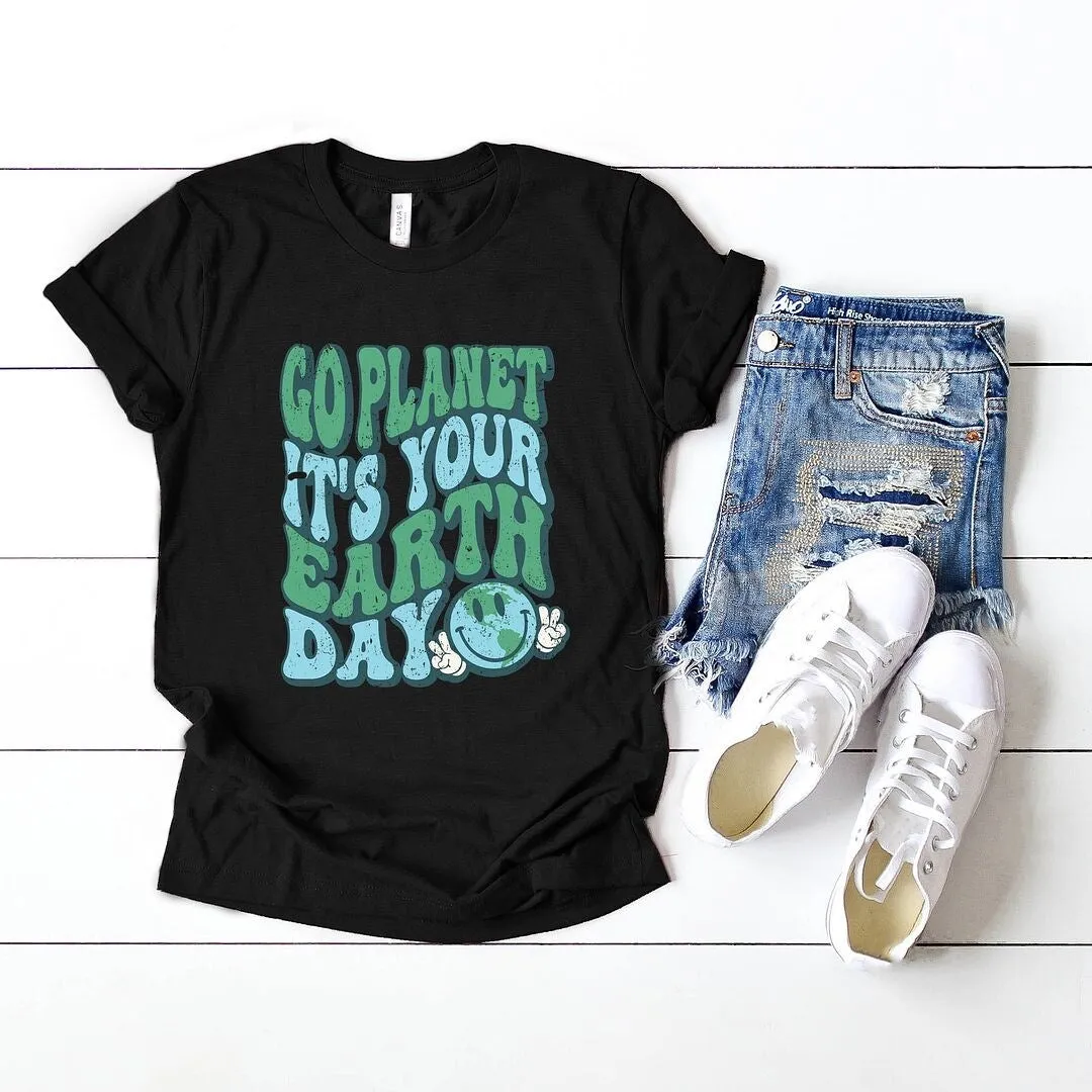 Go Planet Short Sleeve Crewnneck Tee sold by Zulily