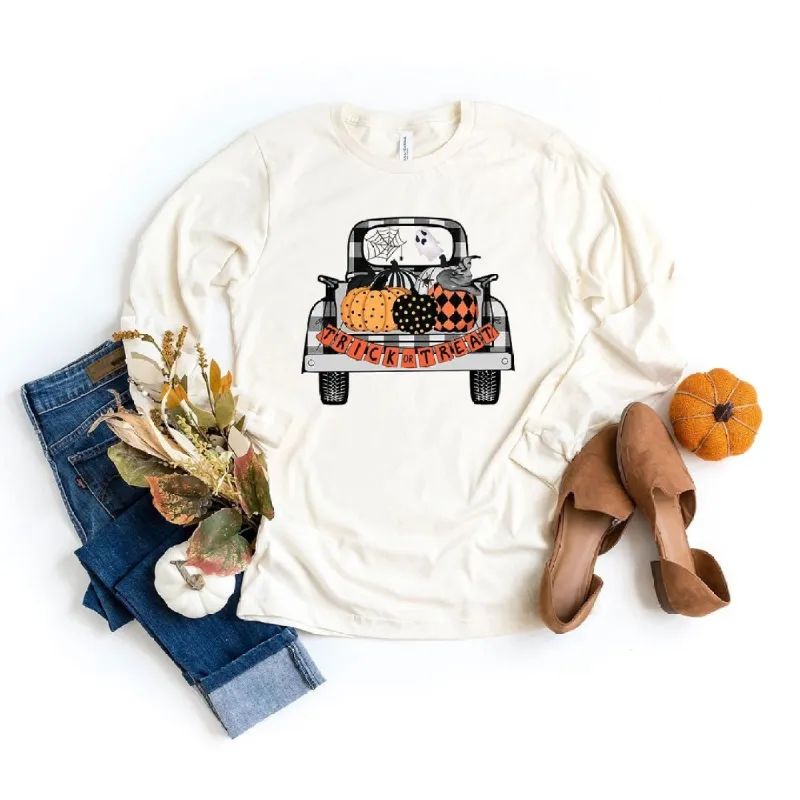 Trick Or Treat Truck Long Sleeve Tee sold by Zulily