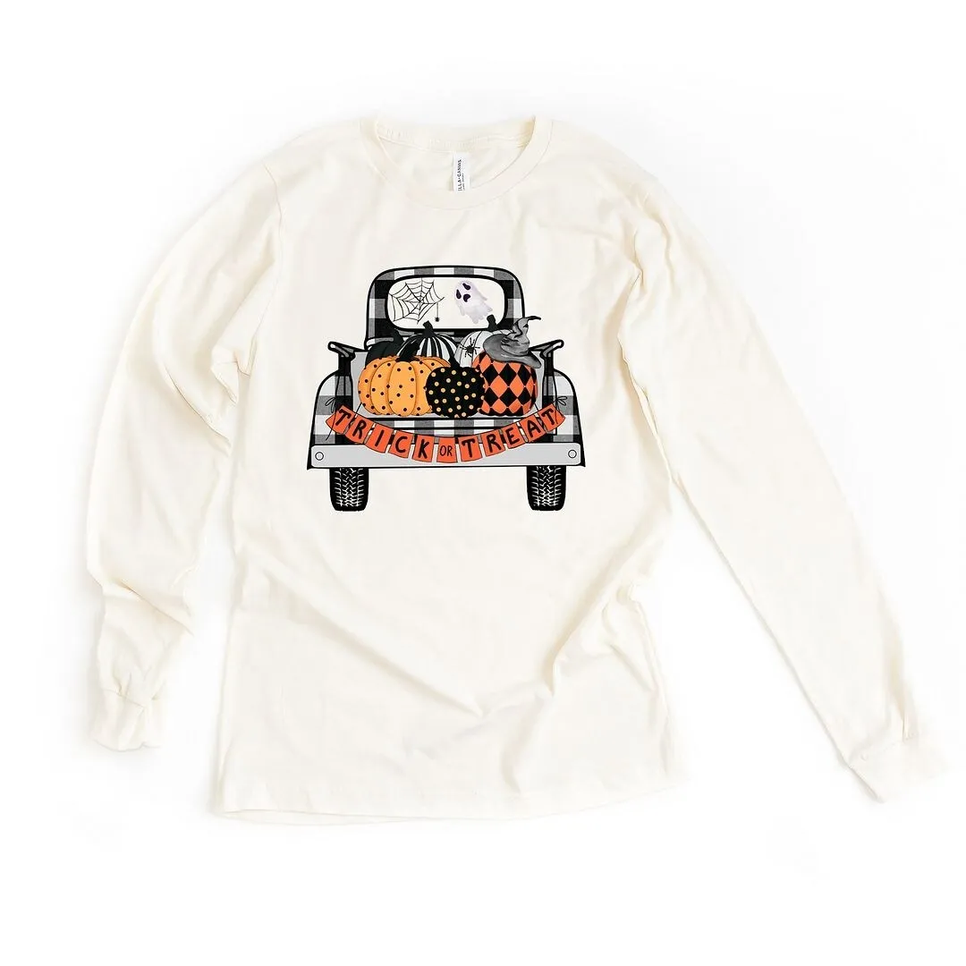 Trick Or Treat Truck Long Sleeve Tee sold by Zulily product image thumbnail 2