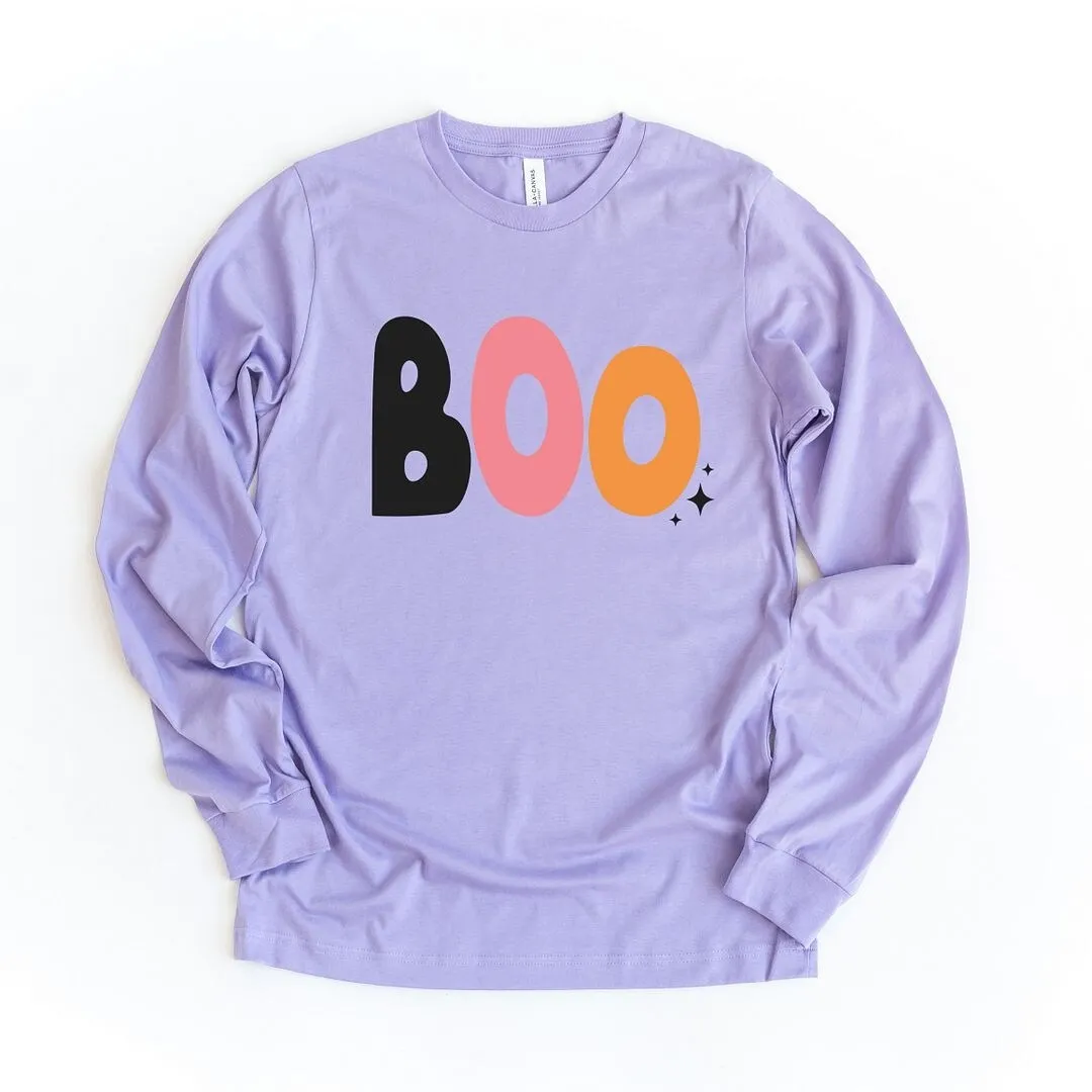Boo Colorful Stars Long Sleeve Tee sold by Zulily product image thumbnail 2