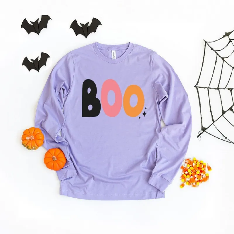 Boo Colorful Stars Long Sleeve Tee sold by Zulily