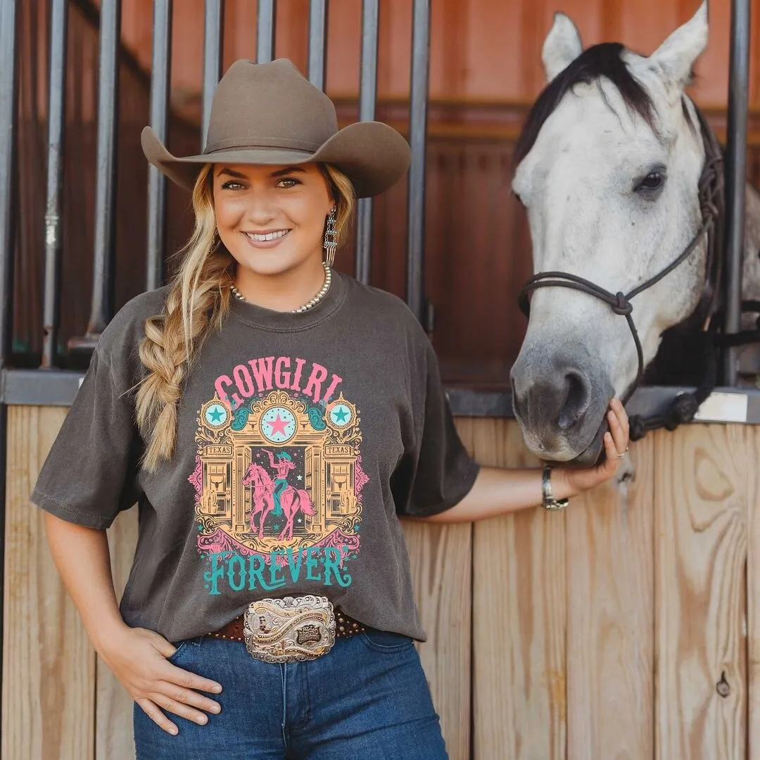 Cowgirl Forever Garment Dyed Tee sold by Zulily product image thumbnail 3