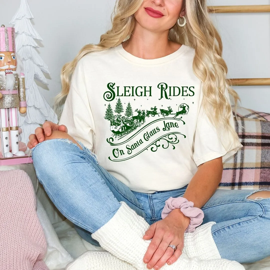 Sleigh Rides On Santa Claus Lane Garment Dyed Tee sold by Zulily product image thumbnail 3