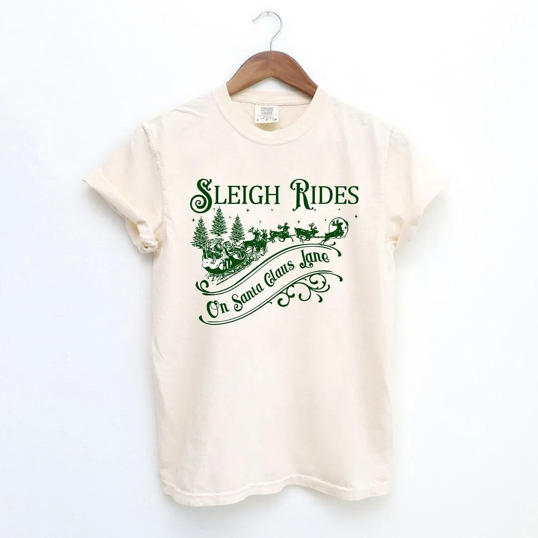 Sleigh Rides On Santa Claus Lane Garment Dyed Tee sold by Zulily product image thumbnail 2