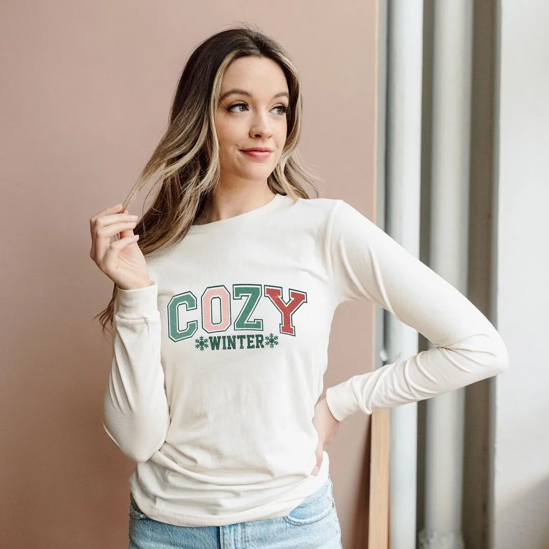 Cozy Winter Varsity Long Sleeve Tee sold by Zulily product image thumbnail 3