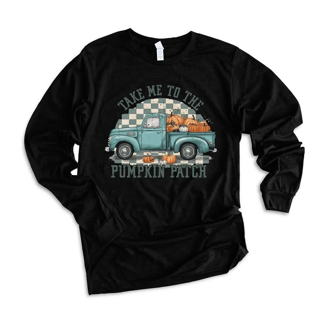 Pumpkin Patch Teal Truck Long Sleeve Tee sold by Zulily product image thumbnail 2