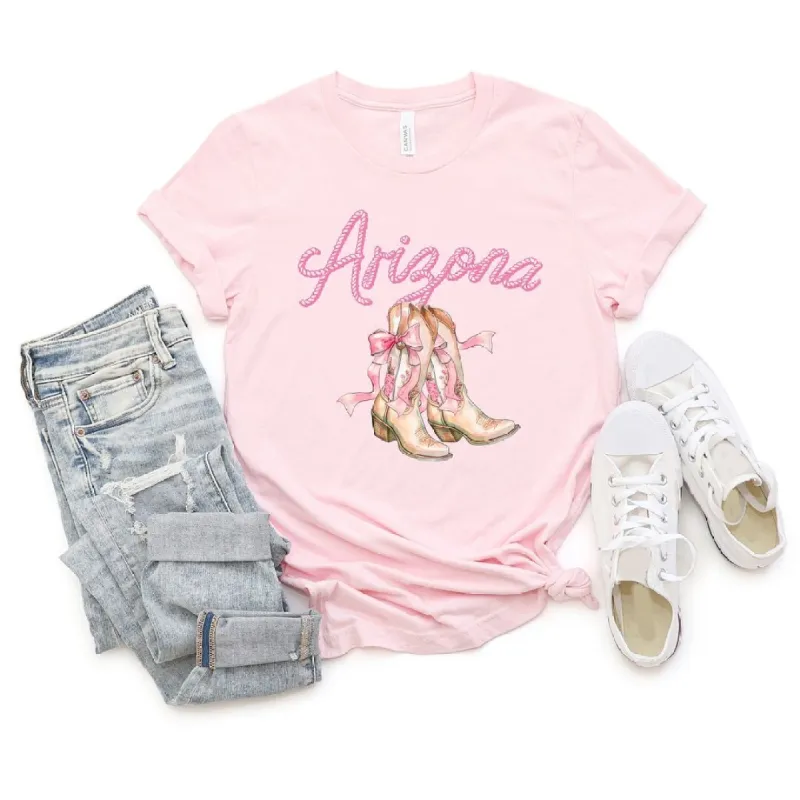 Coquette Arizona Cowgirl Boots Short Sleeve Crewnneck Tee sold by Zulily