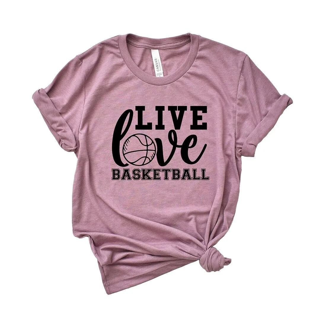 Live Love Basketball Short Sleeve Crewnneck Tee sold by Zulily product image thumbnail 2