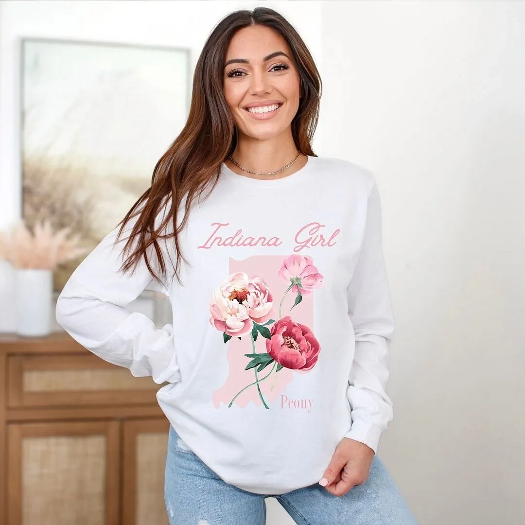 Indiana Girl Flower Long Sleeve Tee sold by Zulily product image thumbnail 3