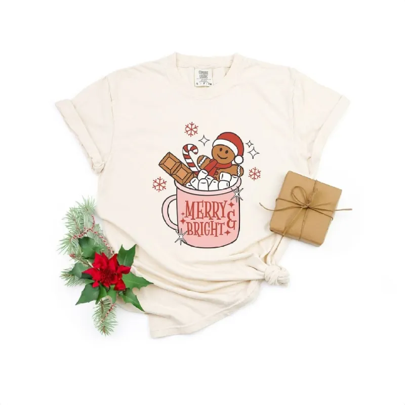 Merry And Bright Mug Garment Dyed Tee sold by Zulily