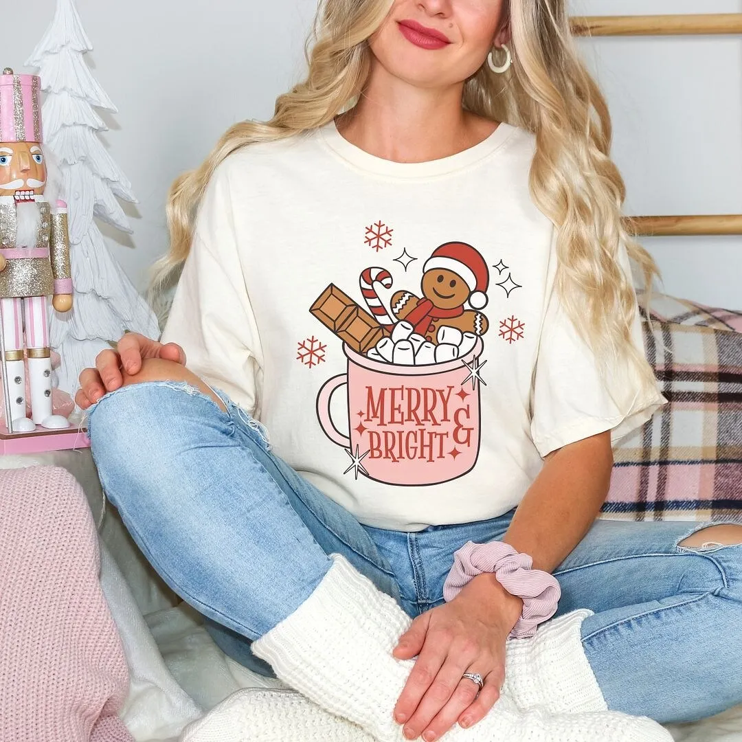 Merry And Bright Mug Garment Dyed Tee sold by Zulily product image thumbnail 3