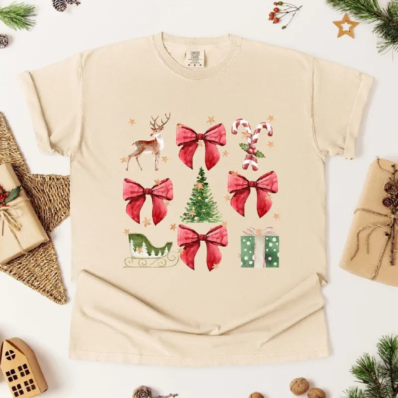 Coquette Christmas Collage Garment Dyed Tee sold by Zulily