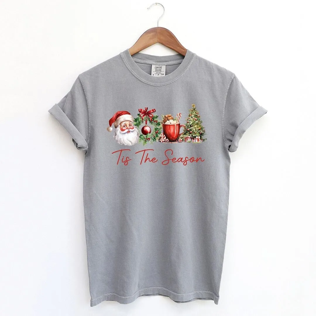 Tis The Season Christmas Collage Garment Dyed Tee sold by Zulily product image thumbnail 2