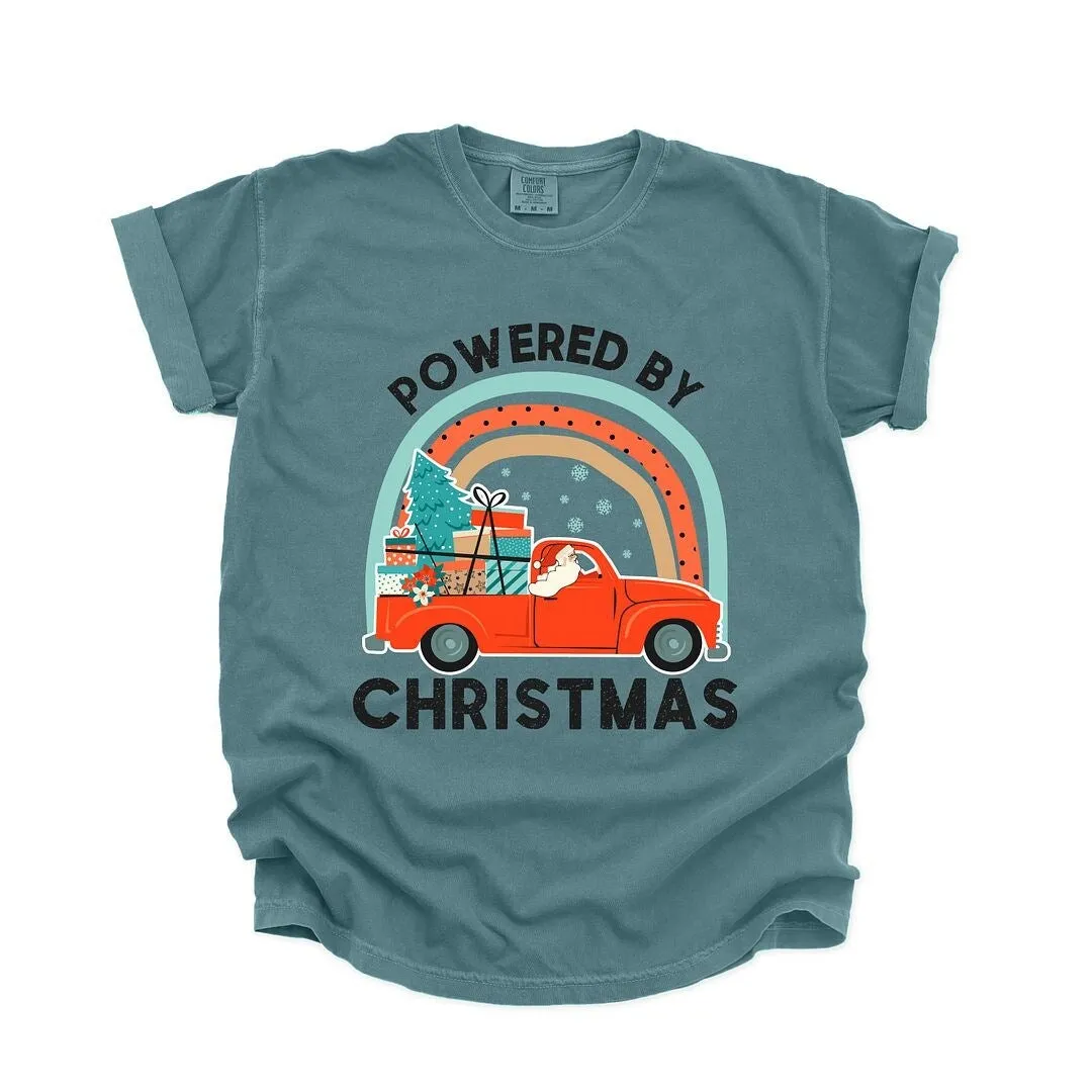 Powered By Christmas Garment Dyed Tee sold by Zulily product image thumbnail 2