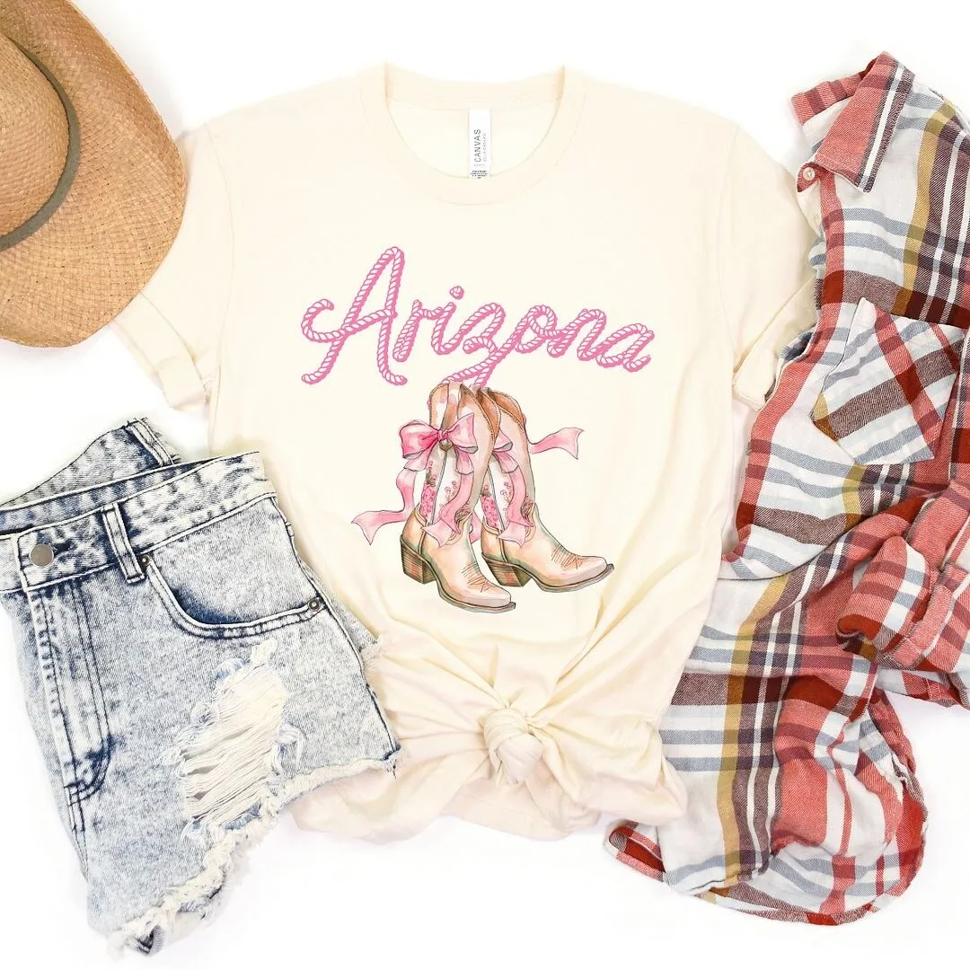 Coquette Arizona Cowgirl Boots Short Sleeve Crewnneck Tee sold by Zulily
