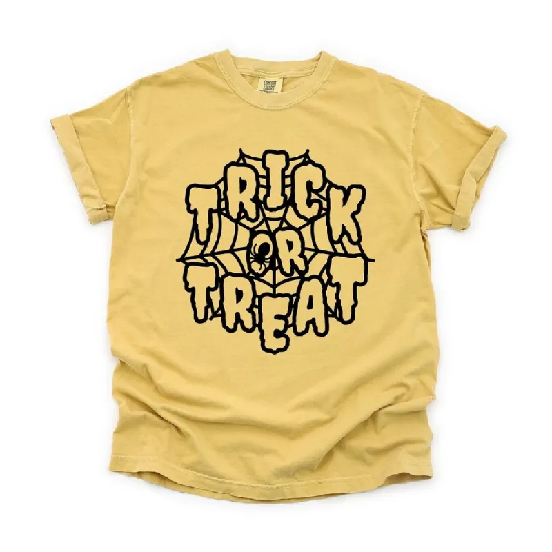 Trick Or Treat Web Garment Dyed Tee sold by Zulily
