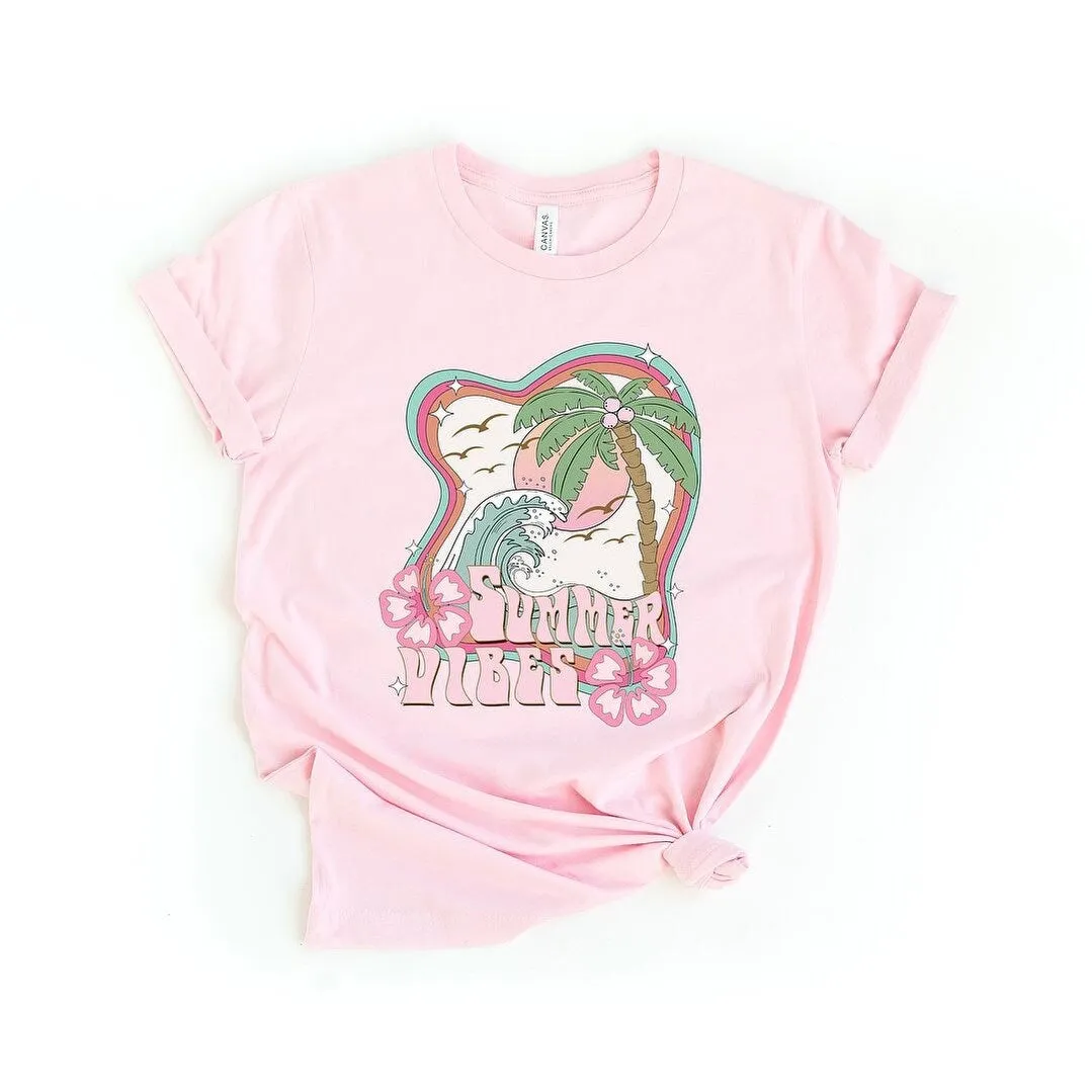 Summer Vibes Flowers Short Sleeve Crewnneck Tee sold by Zulily product image thumbnail 2