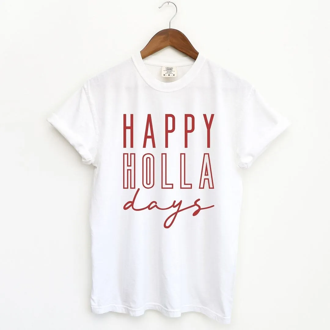 Happy Holla Days Garment Dyed Tee sold by Zulily product image thumbnail 2