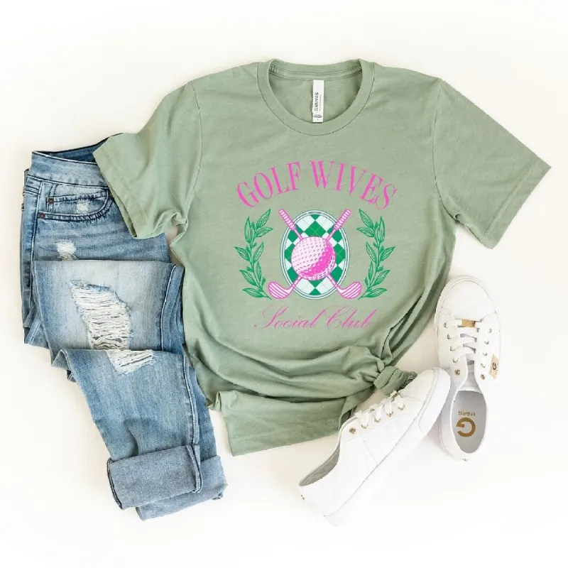 Golf Wives Social Club Short Sleeve Crewnneck Tee sold by Zulily