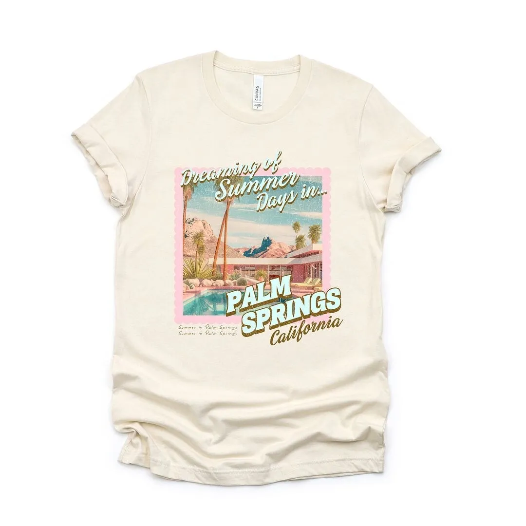 Dreaming Of Palm Springs Short Sleeve Crewnneck Tee sold by Zulily product image thumbnail 2