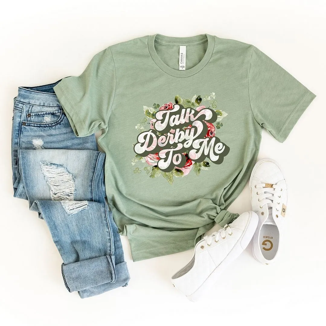 Talk Derby To Me Short Sleeve Crewnneck Tee sold by Zulily