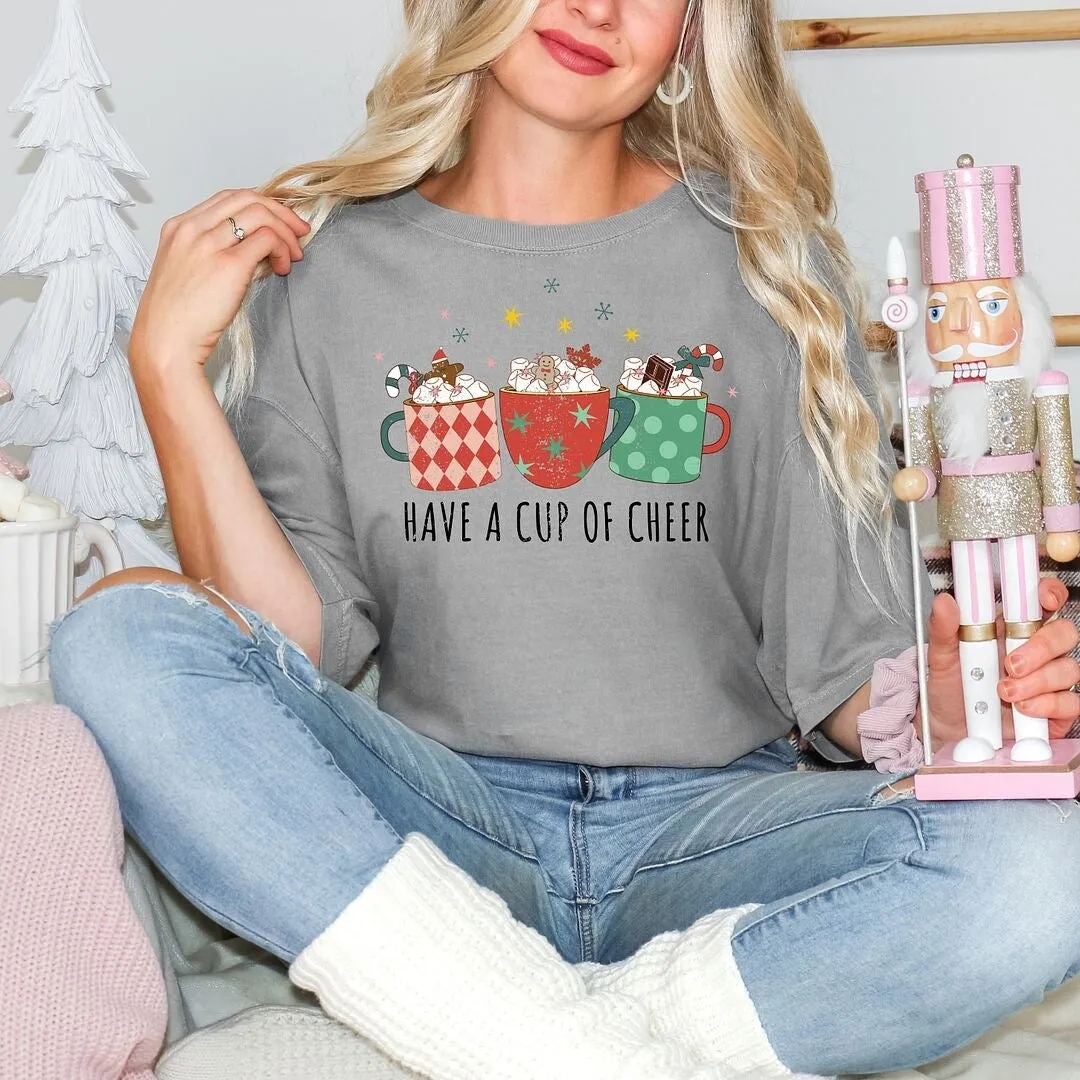 Have A Cup Of Cheer Garment Dyed Tee sold by Zulily product image thumbnail 3