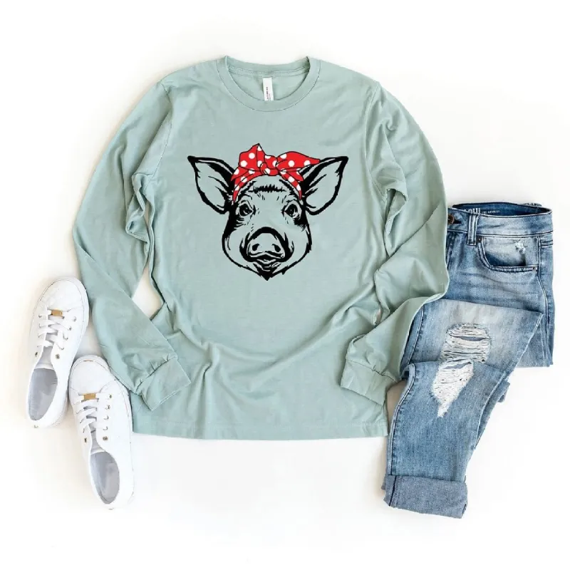 Pig and Bandana Long Sleeve Tee sold by Zulily