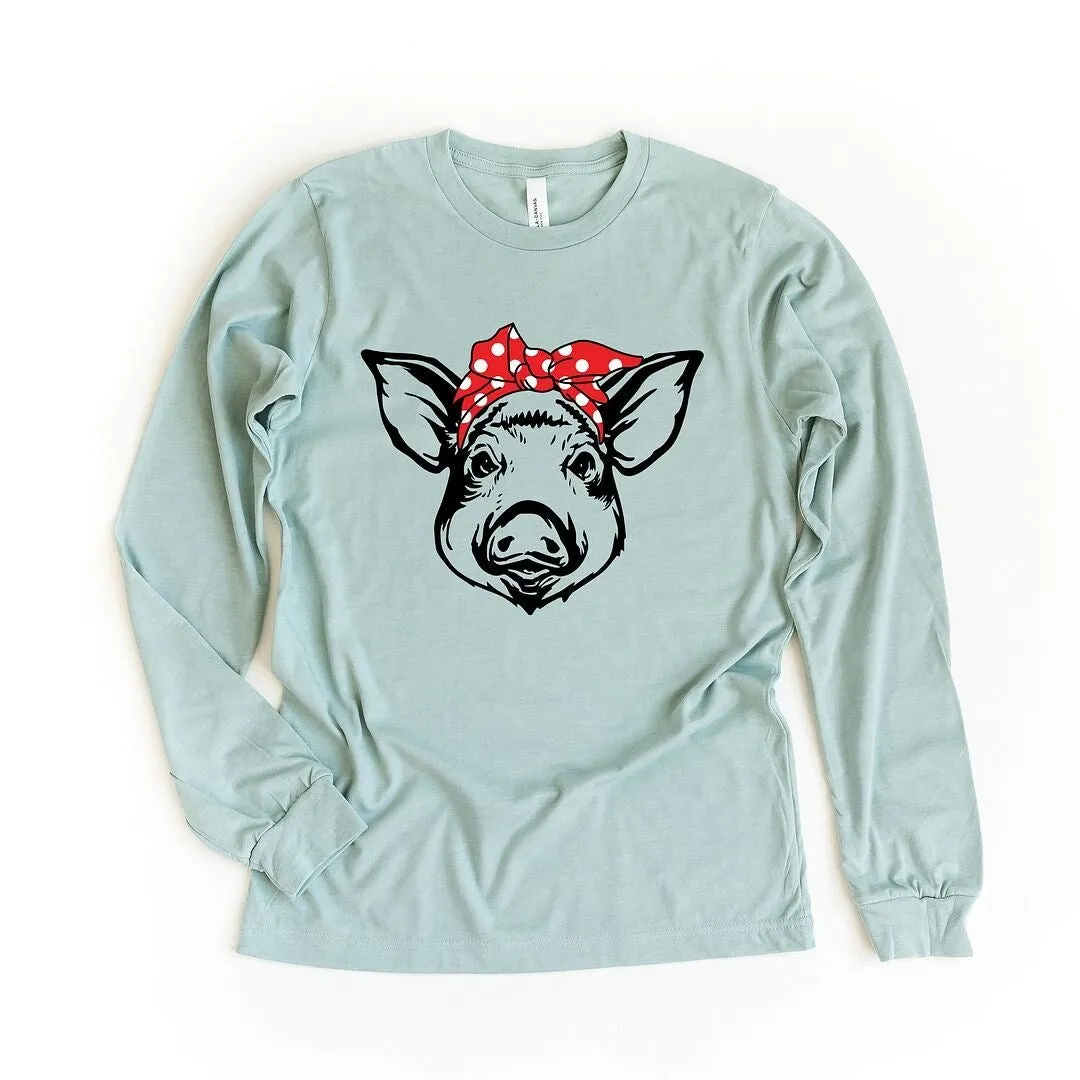 Pig and Bandana Long Sleeve Tee sold by Zulily product image thumbnail 2
