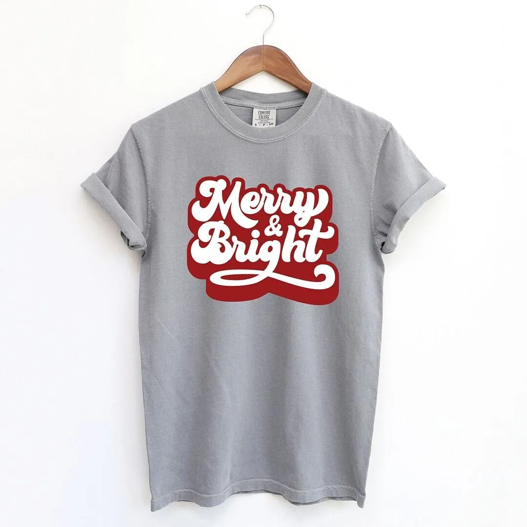 Retro Merry And Bright Garment Dyed Tee sold by Zulily product image thumbnail 2