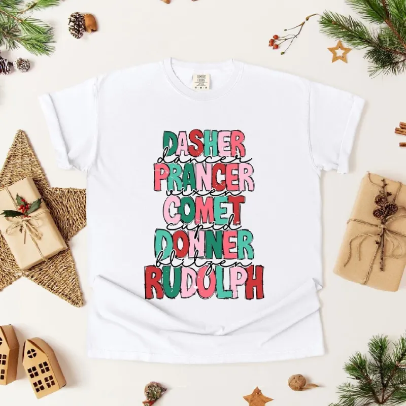 Reindeer Stacked Garment Dyed Tee sold by Zulily