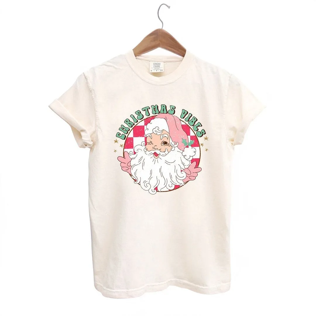 Christmas Vibes Santa Garment Dyed Tee sold by Zulily product image thumbnail 2