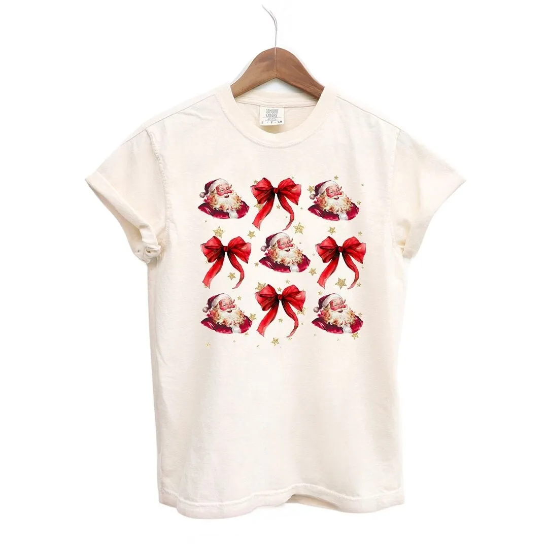 Coquette Santa And Bow Chart Garment Dyed Tee sold by Zulily product image thumbnail 2