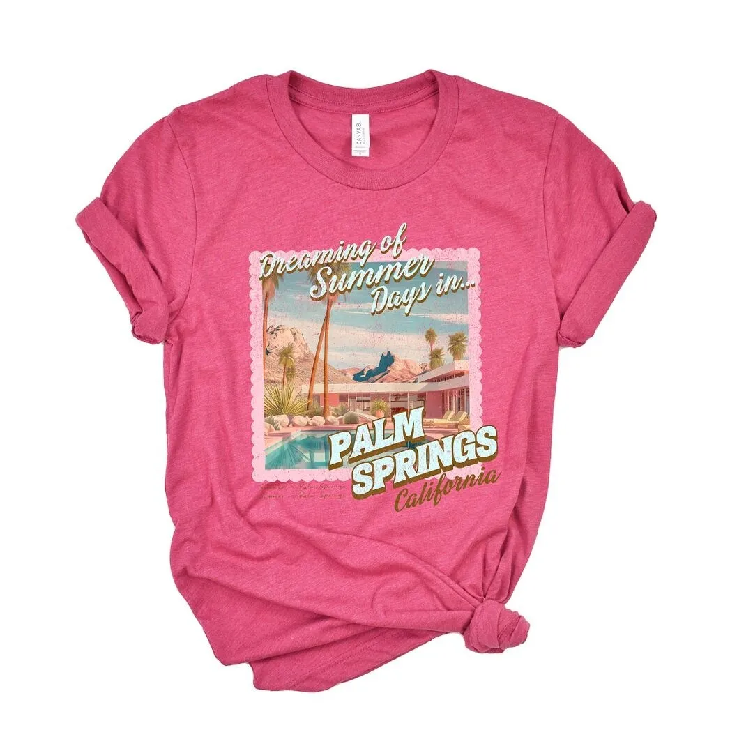 Dreaming Of Palm Springs Short Sleeve Crewnneck Tee sold by Zulily product image thumbnail 2