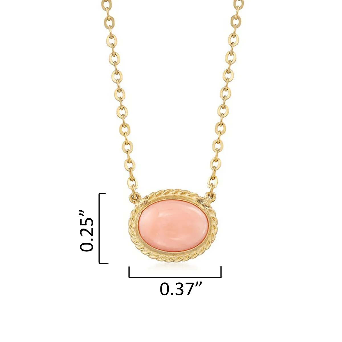 Pink Opal Gold over Sterling Silver Solitaire Pendant Necklace sold by Zulily product image thumbnail 2