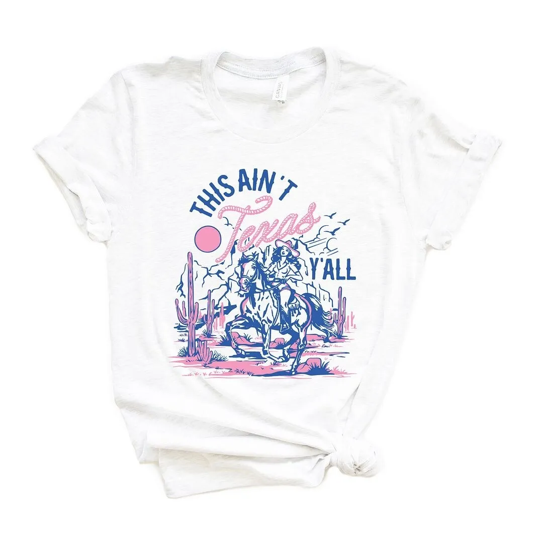 This Ain't Texas Cowgirl Short Sleeve Crewnneck Tee sold by Zulily product image thumbnail 2