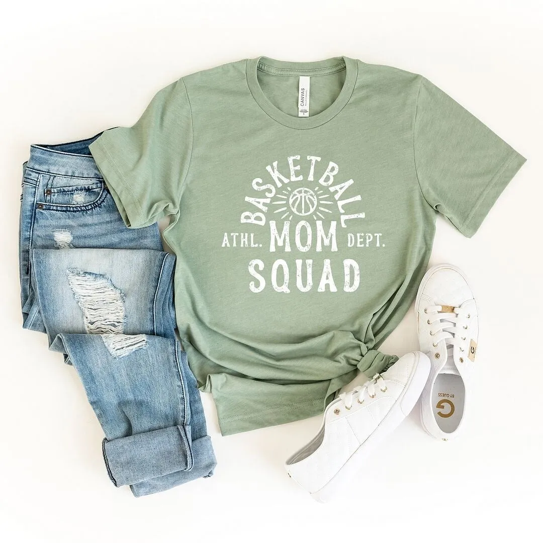 Basketball Mom Squad Short Sleeve Crewnneck Tee sold by Zulily