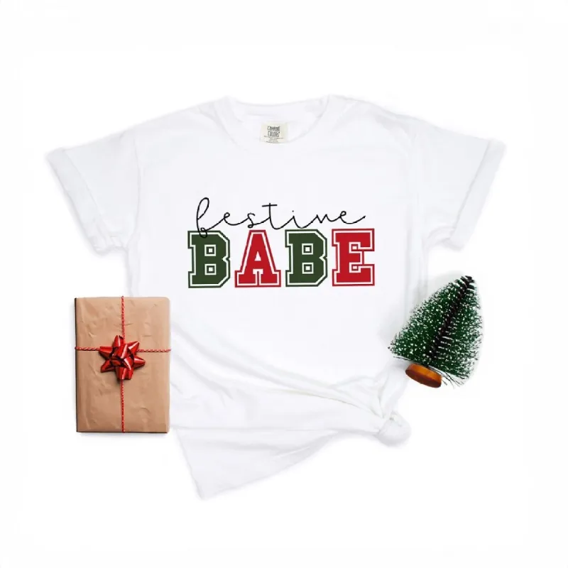 Festive Babe Garment Dyed Tee sold by Zulily