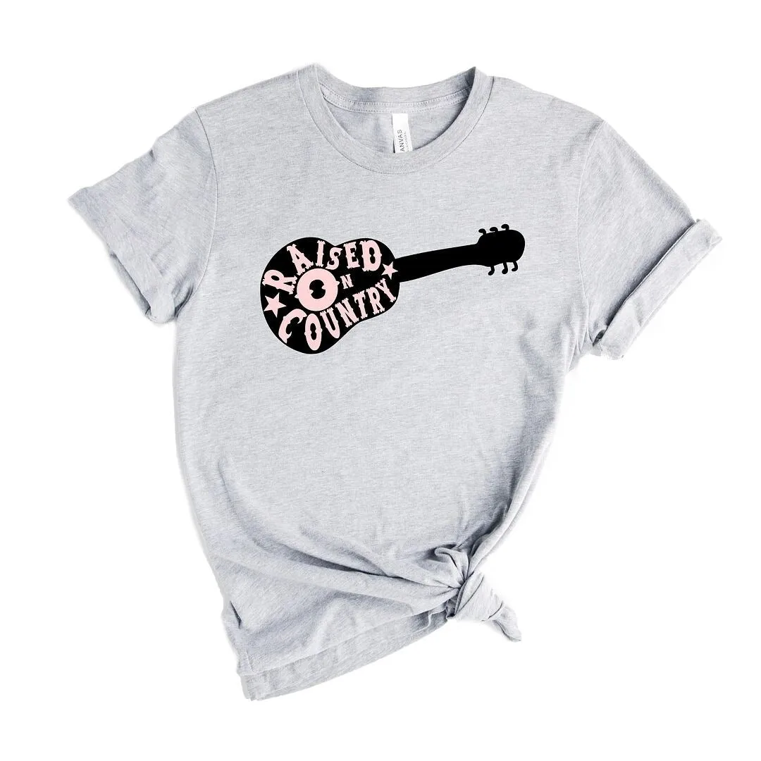 Raised On Country Guitar Short Sleeve Crewnneck Tee sold by Zulily product image thumbnail 2