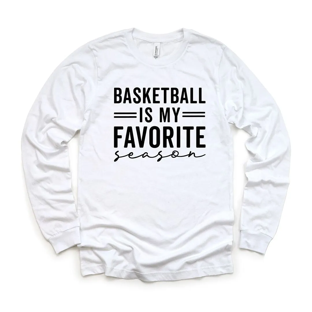 Basketball Is My Favorite Season Long Sleeve Tee sold by Zulily product image thumbnail 2