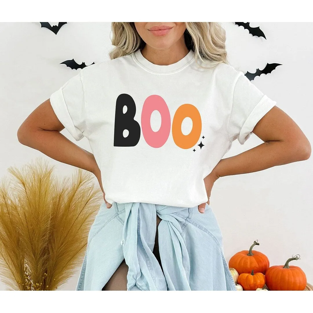 Boo Colorful Stars Garment Dyed Tee sold by Zulily product image thumbnail 3