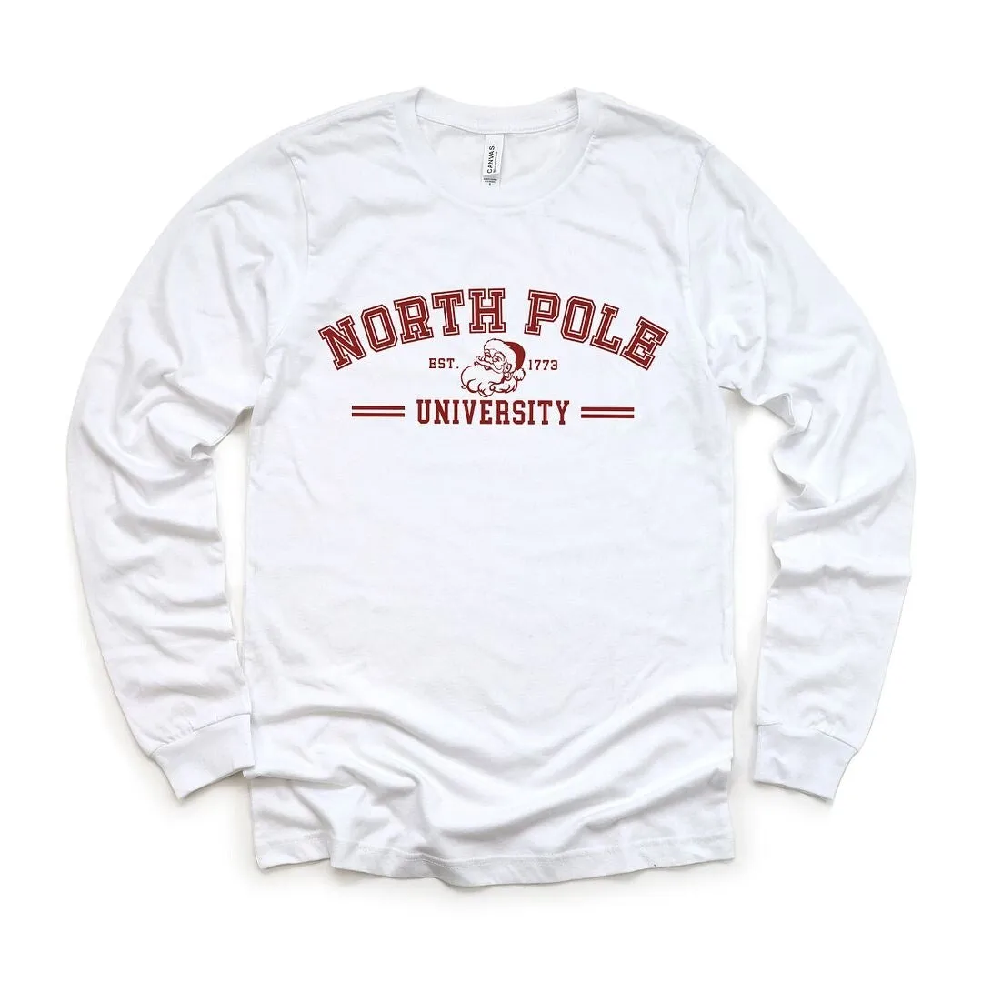 North Pole University Santa Long Sleeve Tee sold by Zulily product image thumbnail 2