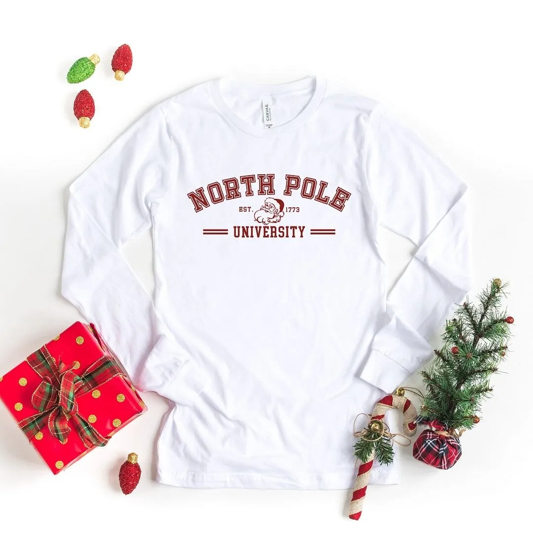 North Pole University Santa Long Sleeve Tee sold by Zulily